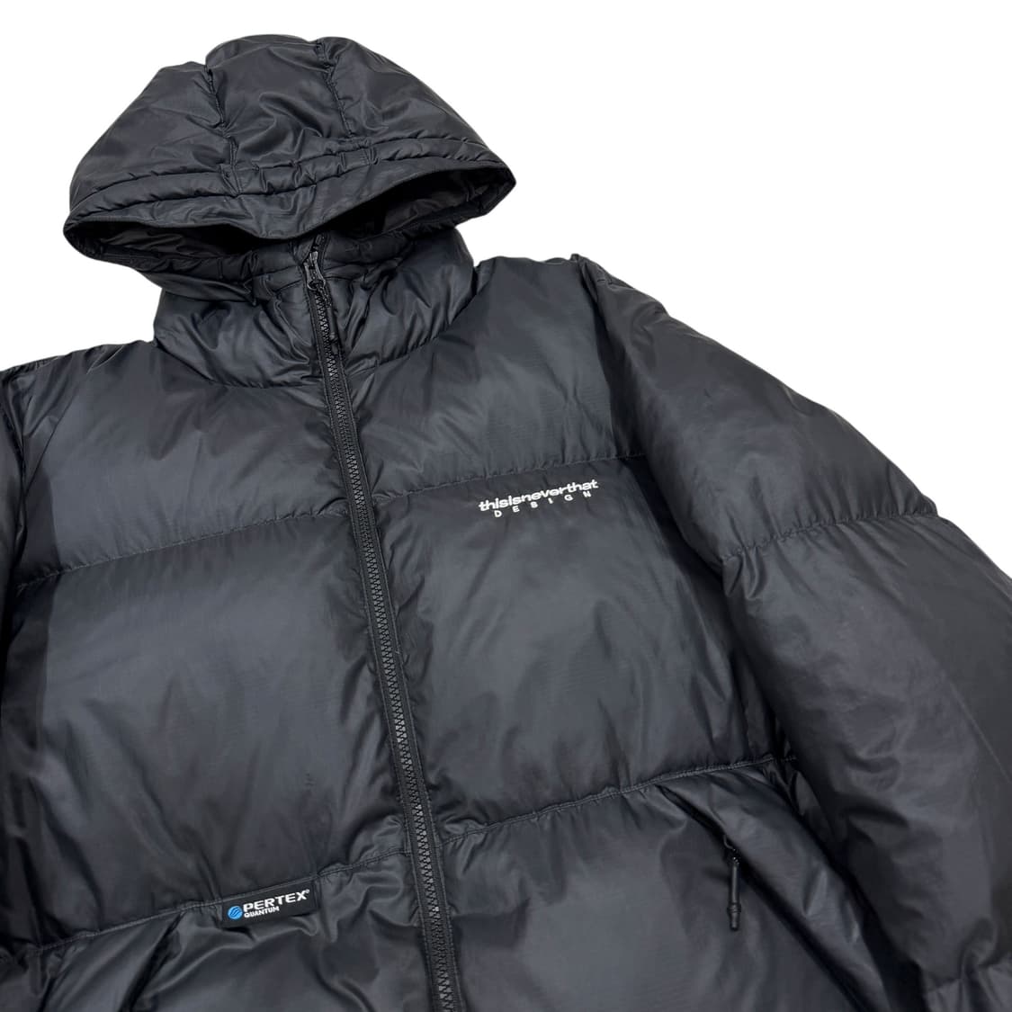디스이즈네버댓 퍼텍스 리사이클 다운 후드 패딩 자켓 블랙 M 상품이미지2