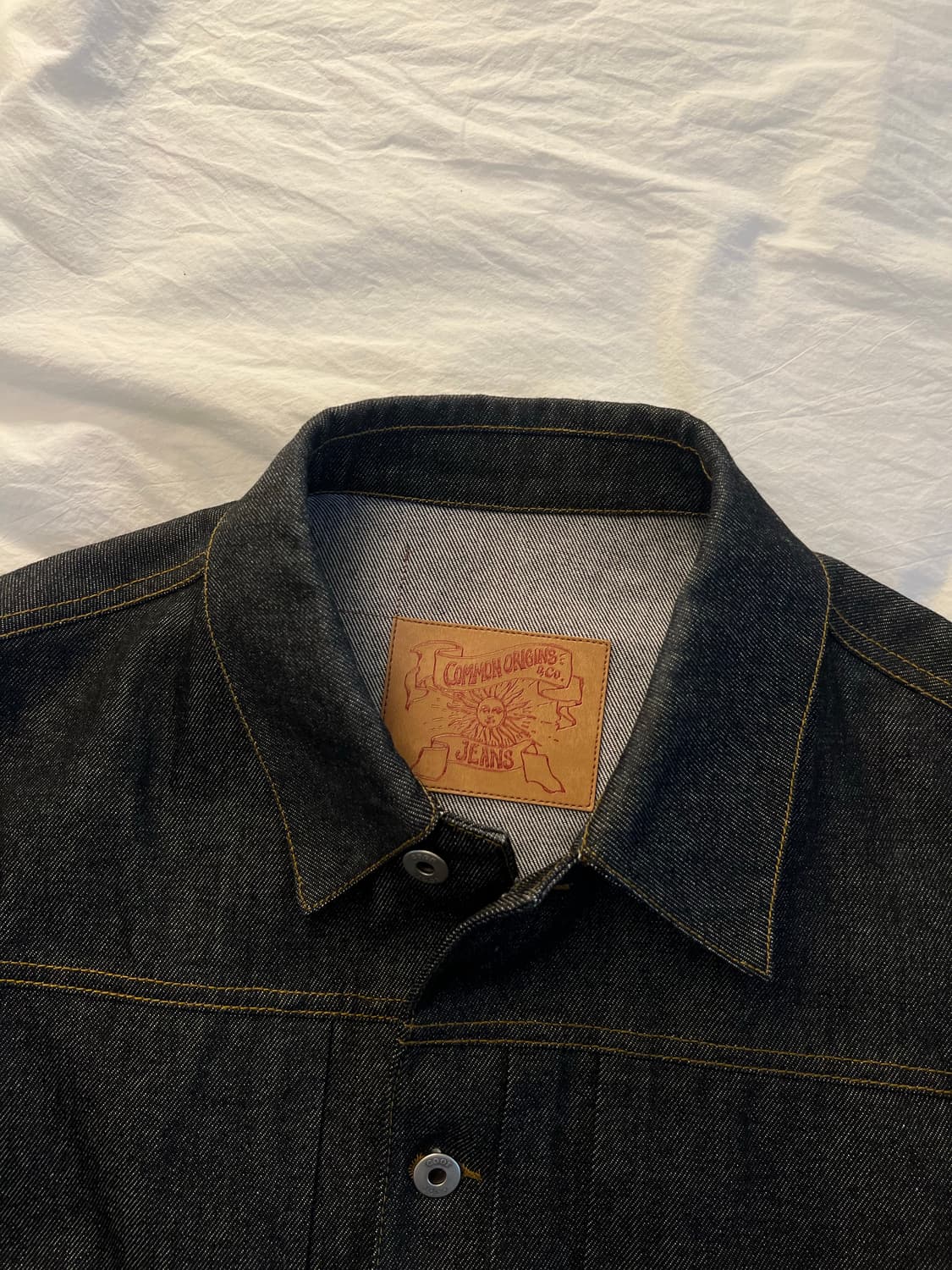 쿠어 타입1 리지드 데님 트러커 자켓 (인디고) L 상품이미지2