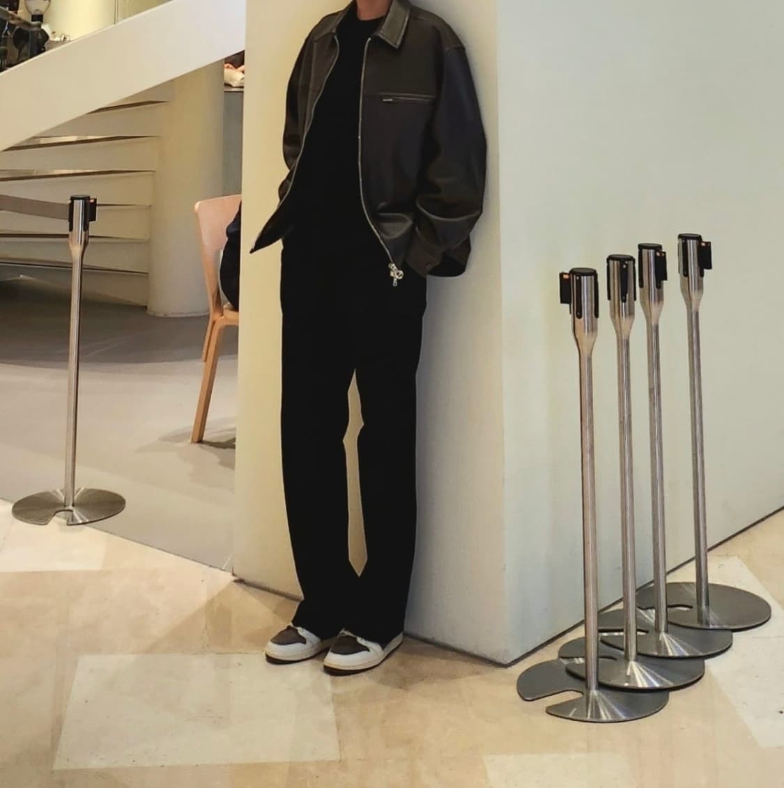 (52) 24ss 솔리드옴므 램스킨 레더 자켓 브라운 상품이미지4