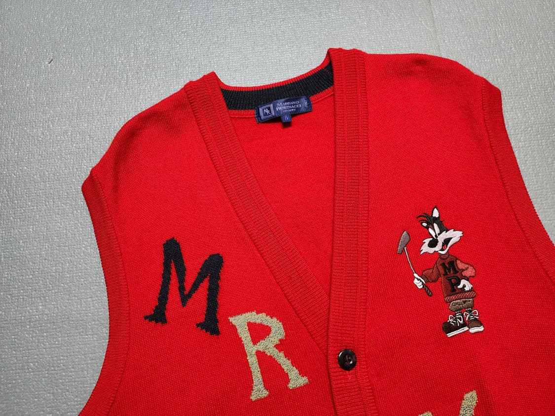 빈티지 울 니트 조끼 베스트 상품이미지2