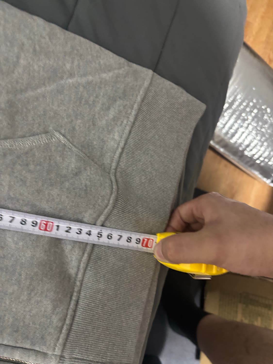 [XL] [새상품] 데님티어스 그레이 후드 집업 상품이미지5