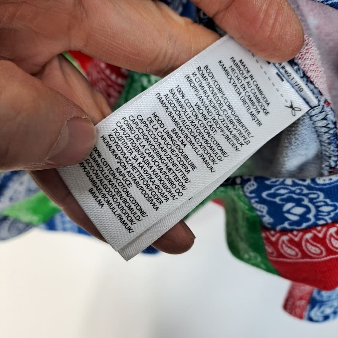 폴로랄프로렌 페이즐리 패치워크 후드티 상품이미지7