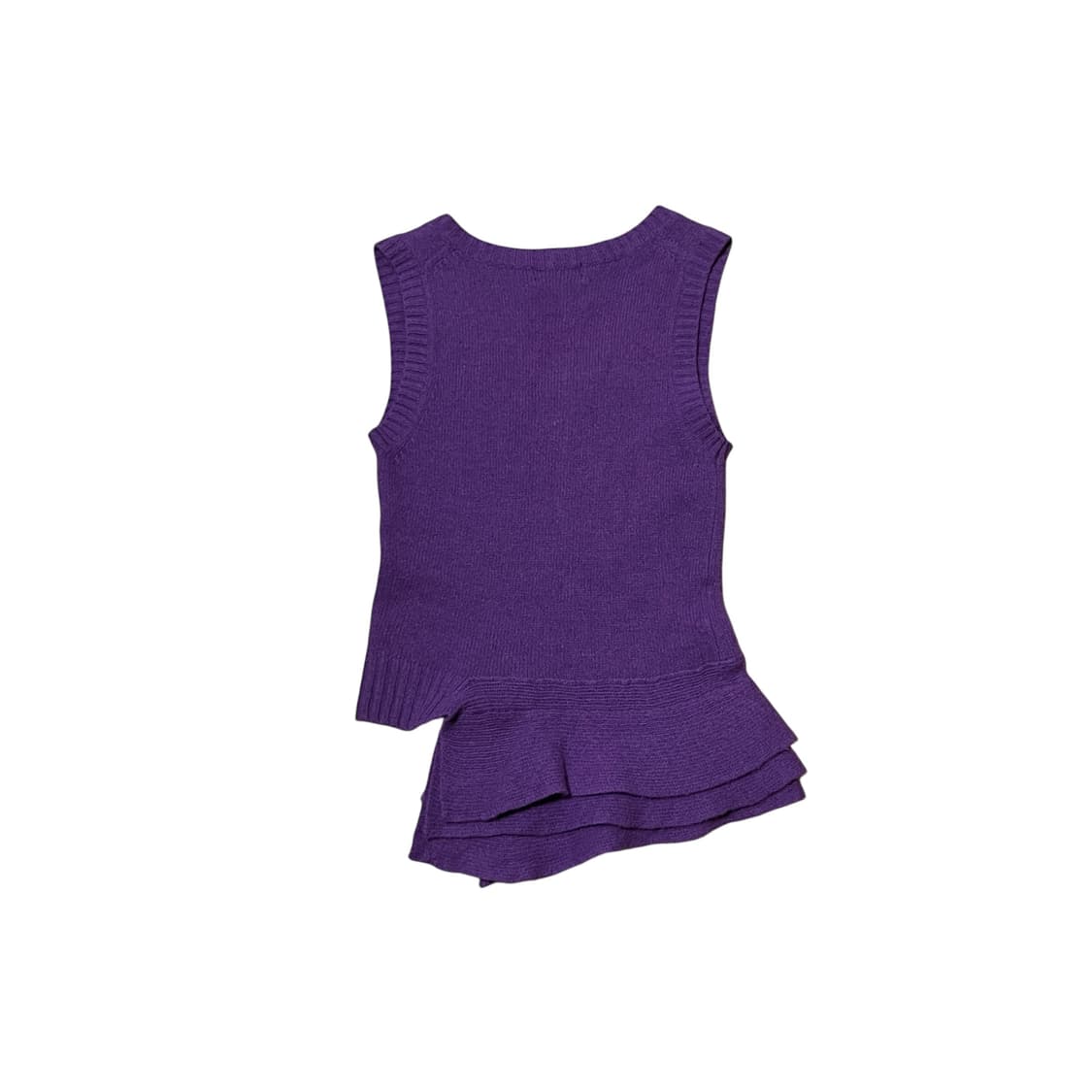 DKNY 바이올렛 프릴 민소매 니트 베스트 상품이미지4