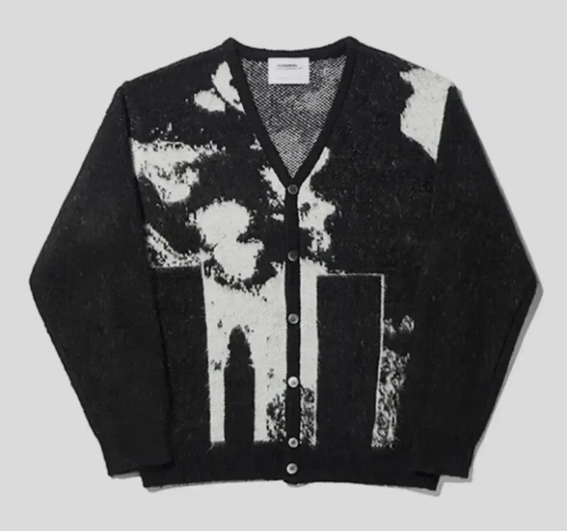 노매뉴얼 헤어리 니트 가디건 M 상품이미지1