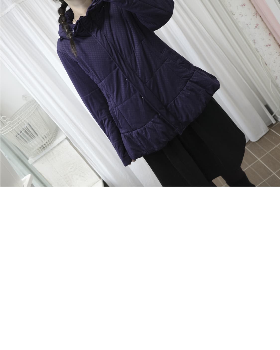 Purple shirring padding 상품이미지6