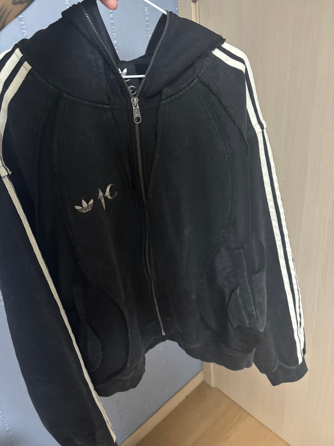 아디다스 떠그클럽 스웨트후드 블랙 XL 상품이미지3