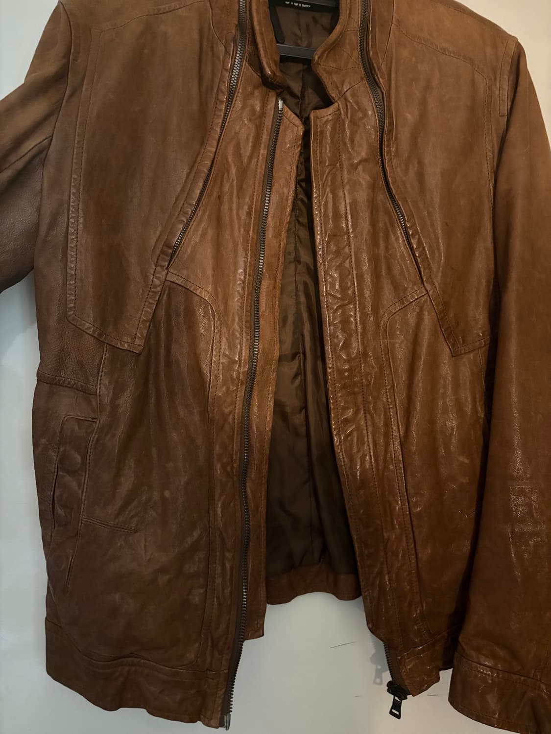 시스템옴므 브라운레더 자켓 상품이미지2