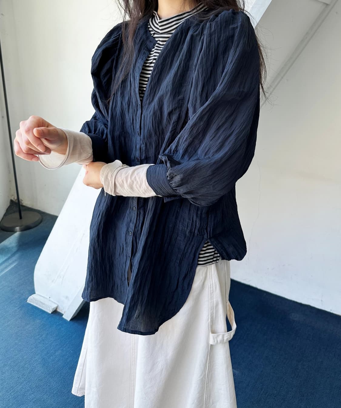 Natural volume fabric design panel top 상품이미지7