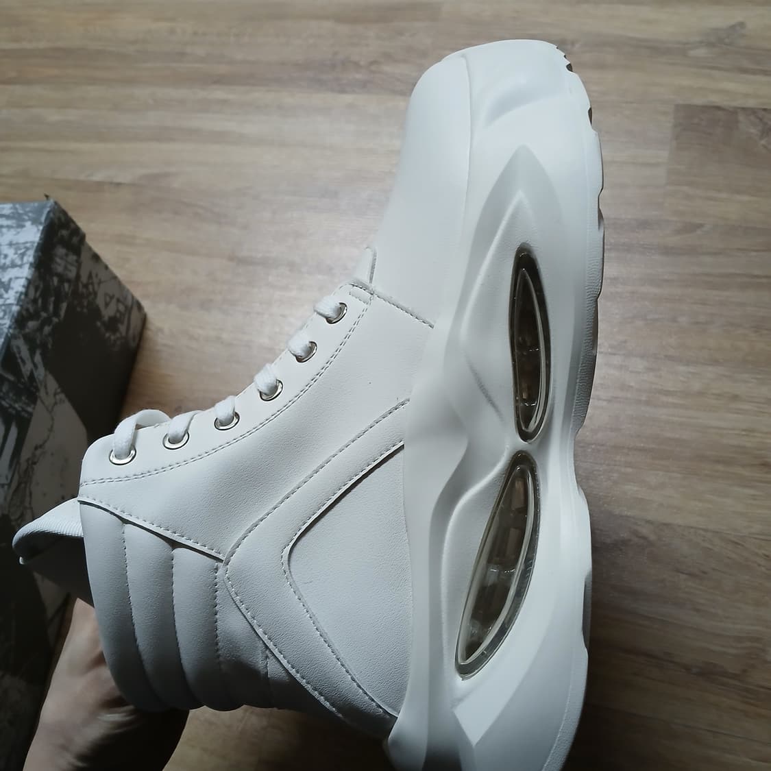 미사용 와이드팬츠랑 잘어울림 에어 하이탑 신발 키높이 운동화 상품이미지6