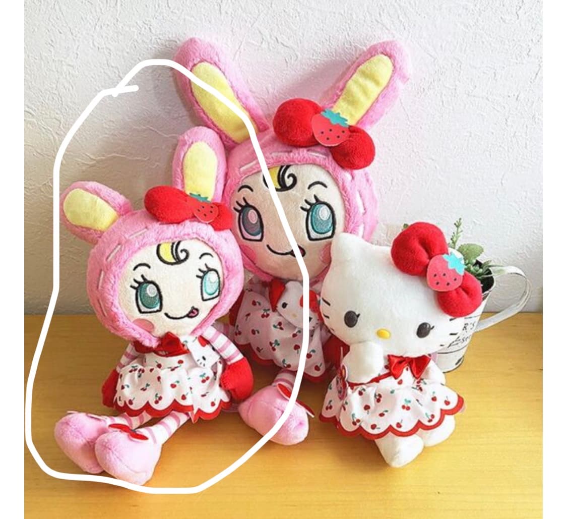 헬로키티 메조피아노 콜라보 베리에 토끼 마스코트 키링 상품이미지2