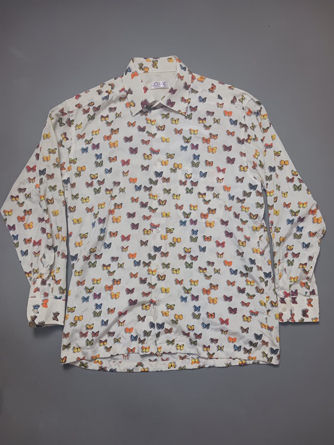[100] 바찌 버터플라이 프린팅 실크 셔츠 VACCI 상품이미지1