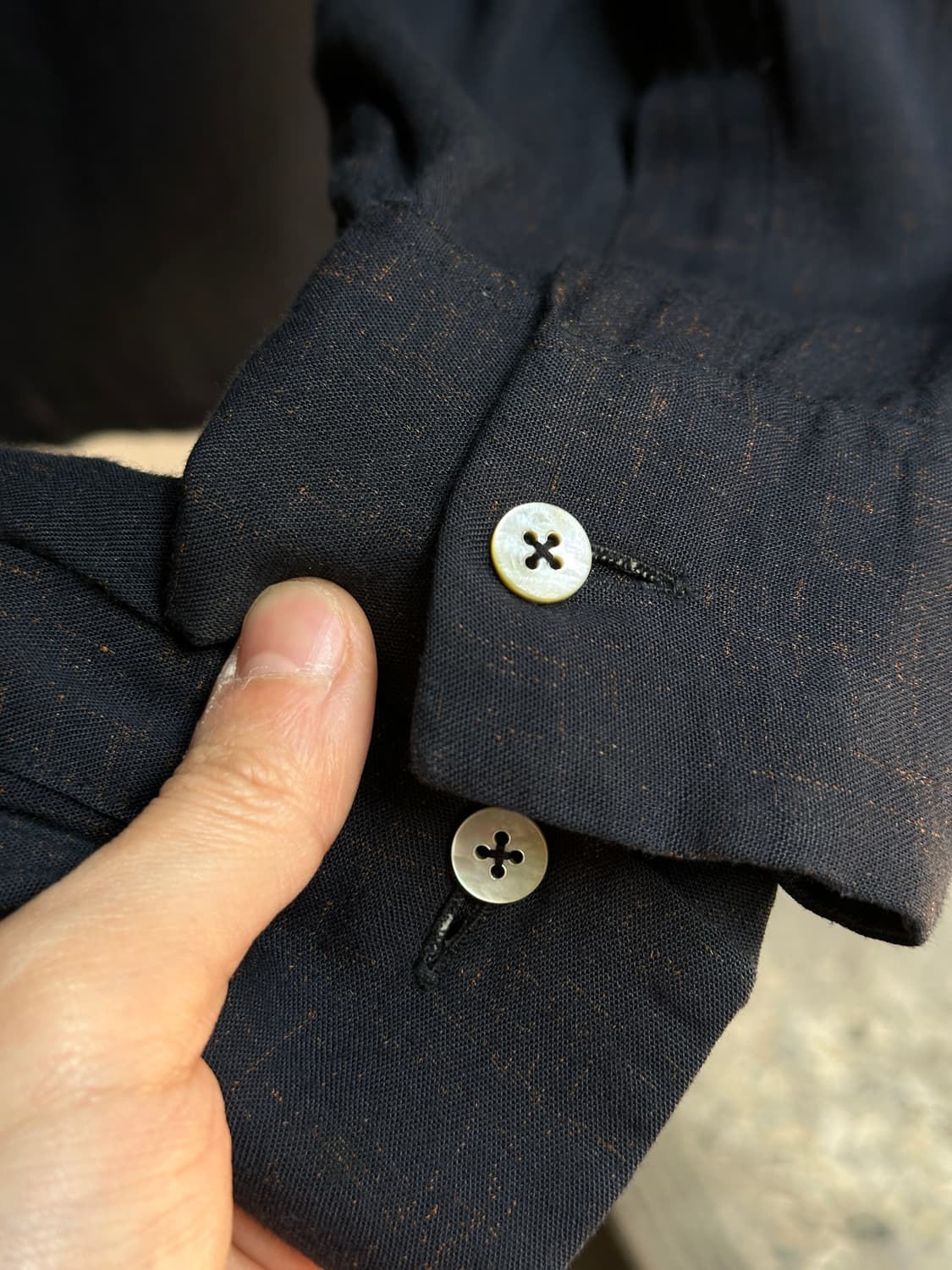 60's 빈티지 레이온 개버딘 셔츠 오버핏 셔츠 상품이미지9