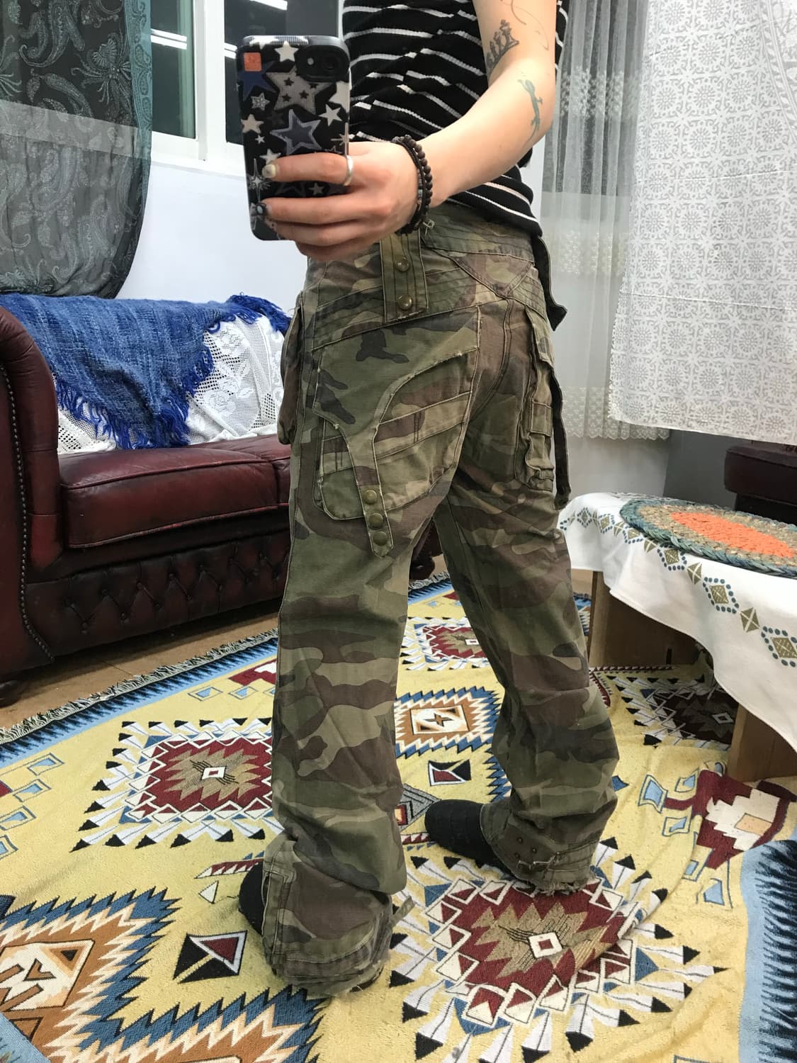 빈티지 카모 카고팬츠  상품이미지2