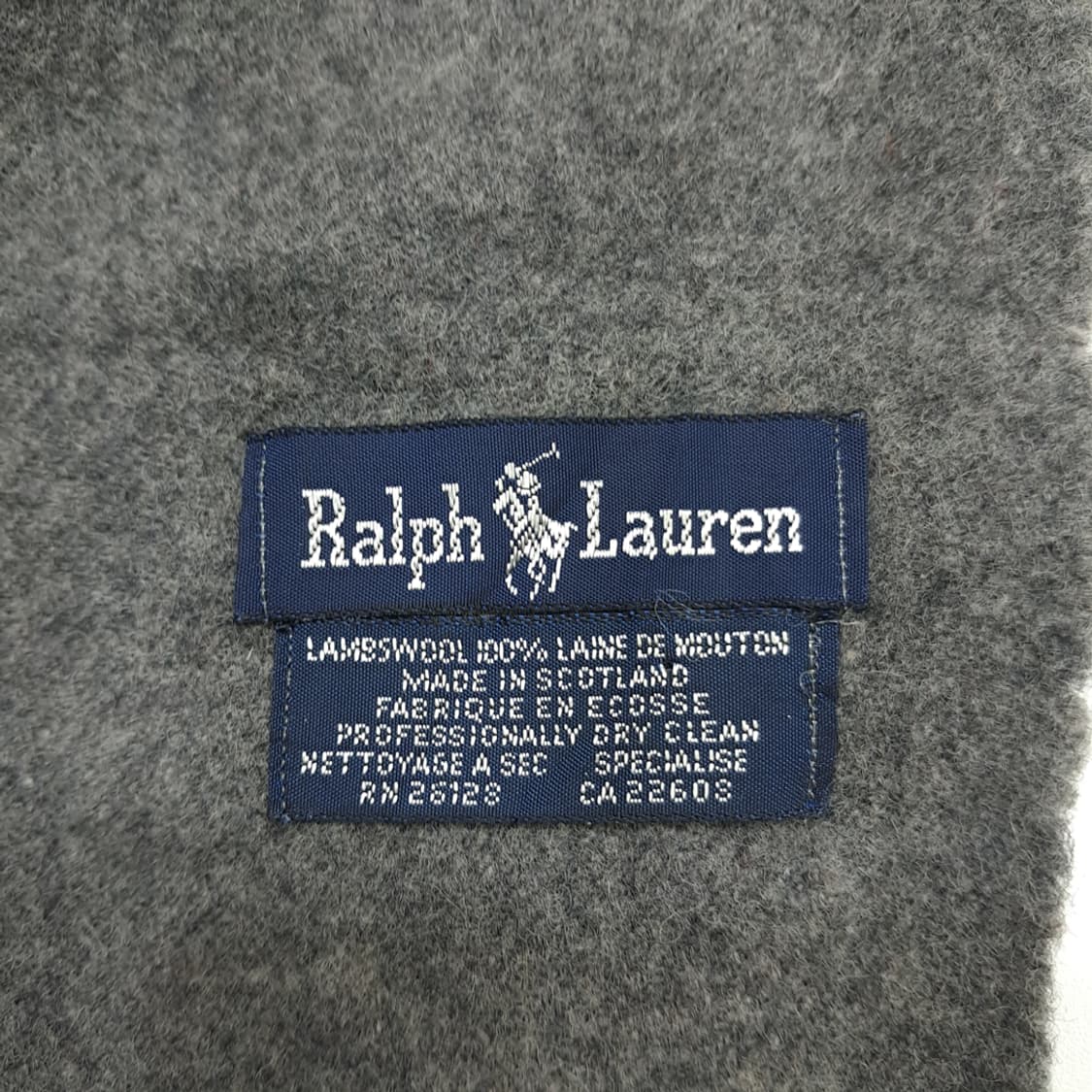 MX143 폴로 랄프로렌 그레이 램스울 목도리 머플러 상품이미지5
