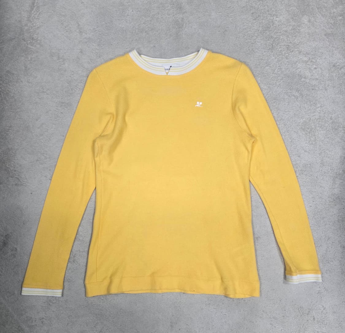 꾸레쥬 스몰 로고 롱슬리브 40 상품이미지2