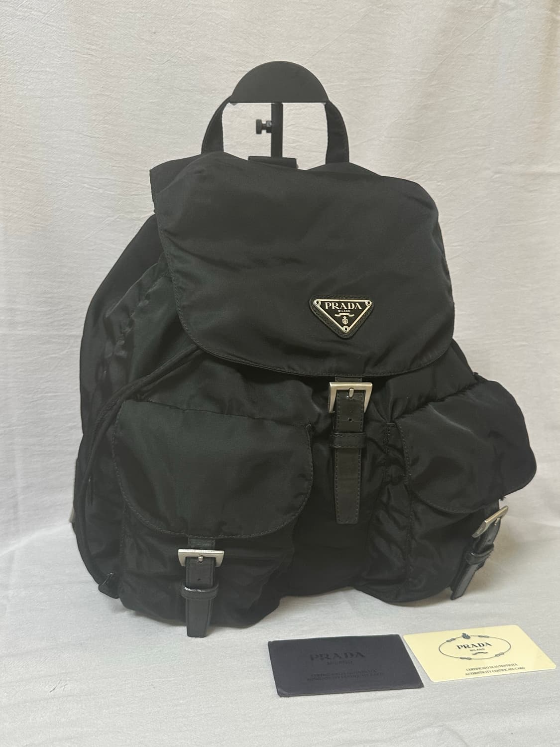 (개런티카드)프라다 투포켓 포코노 나일론 백팩 미디엄 상품이미지3