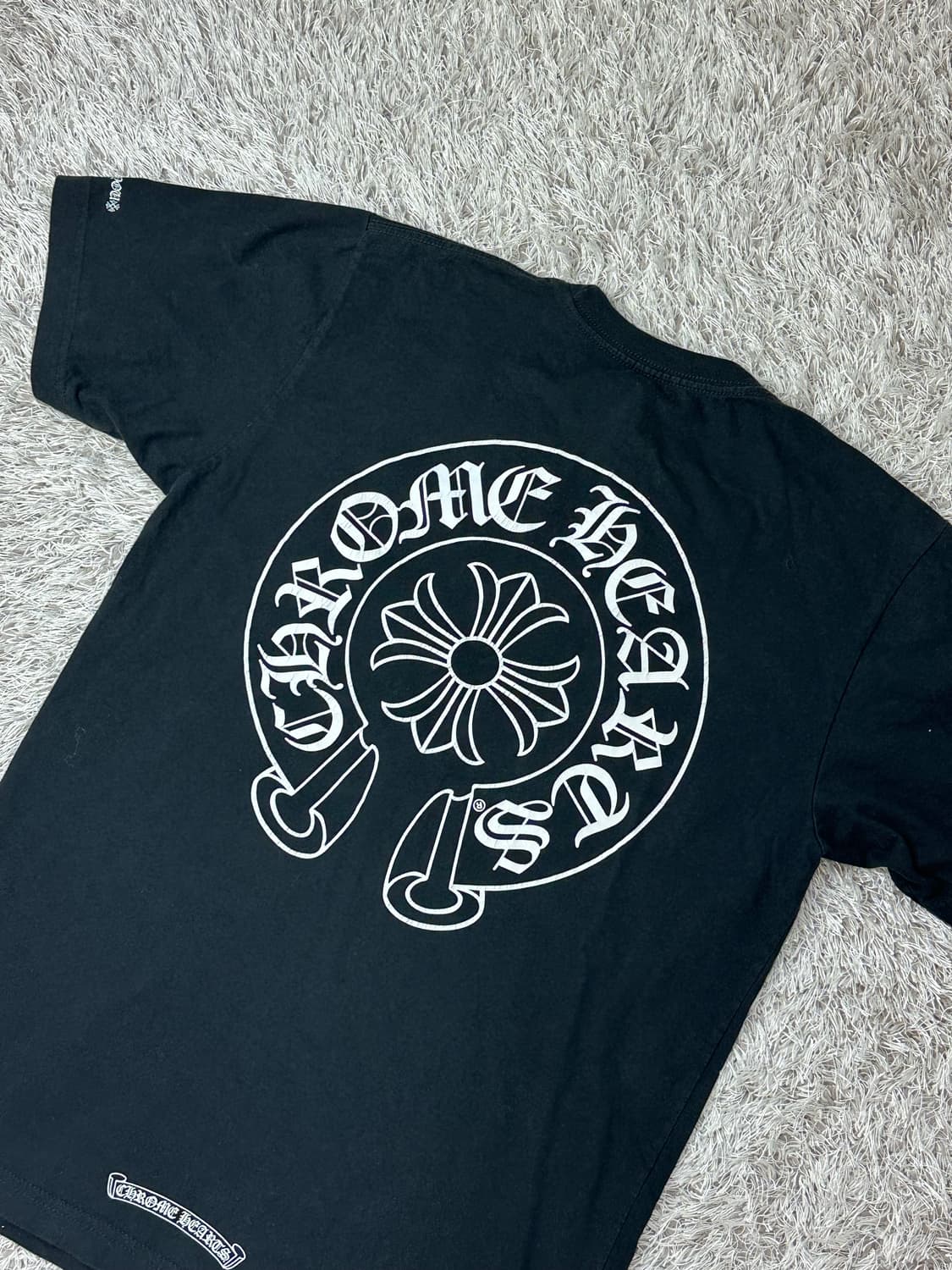 [M] 정품 크롬하츠 홀스슈 반팔 블랙 상품이미지1