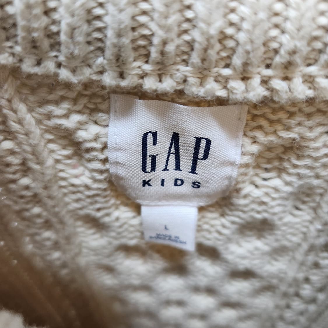 GAP 갭 코튼 케이블 니트 S 상품이미지5