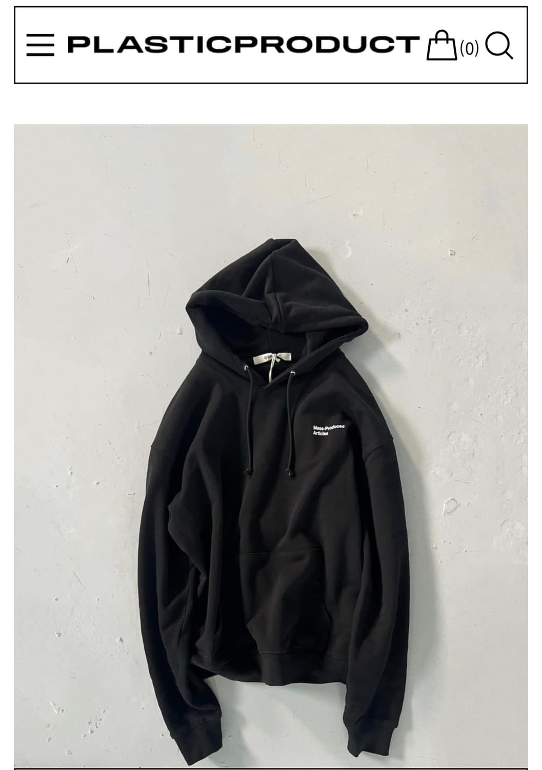 플라스틱프로덕트 후드티 상품이미지1