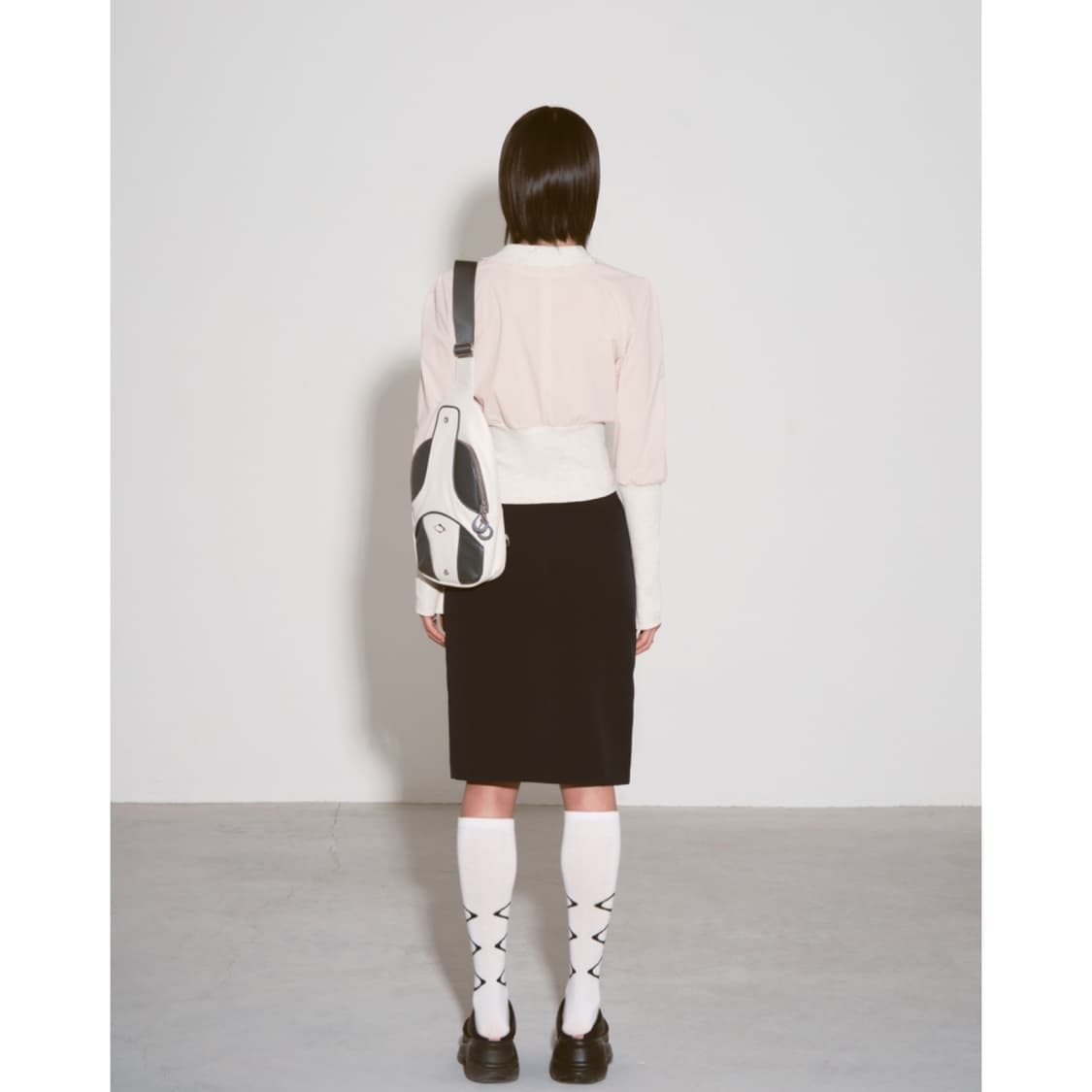 급처) 미스치프 라이트웨이트 와플 집업 셔츠  S 라이트베이지 상품이미지3