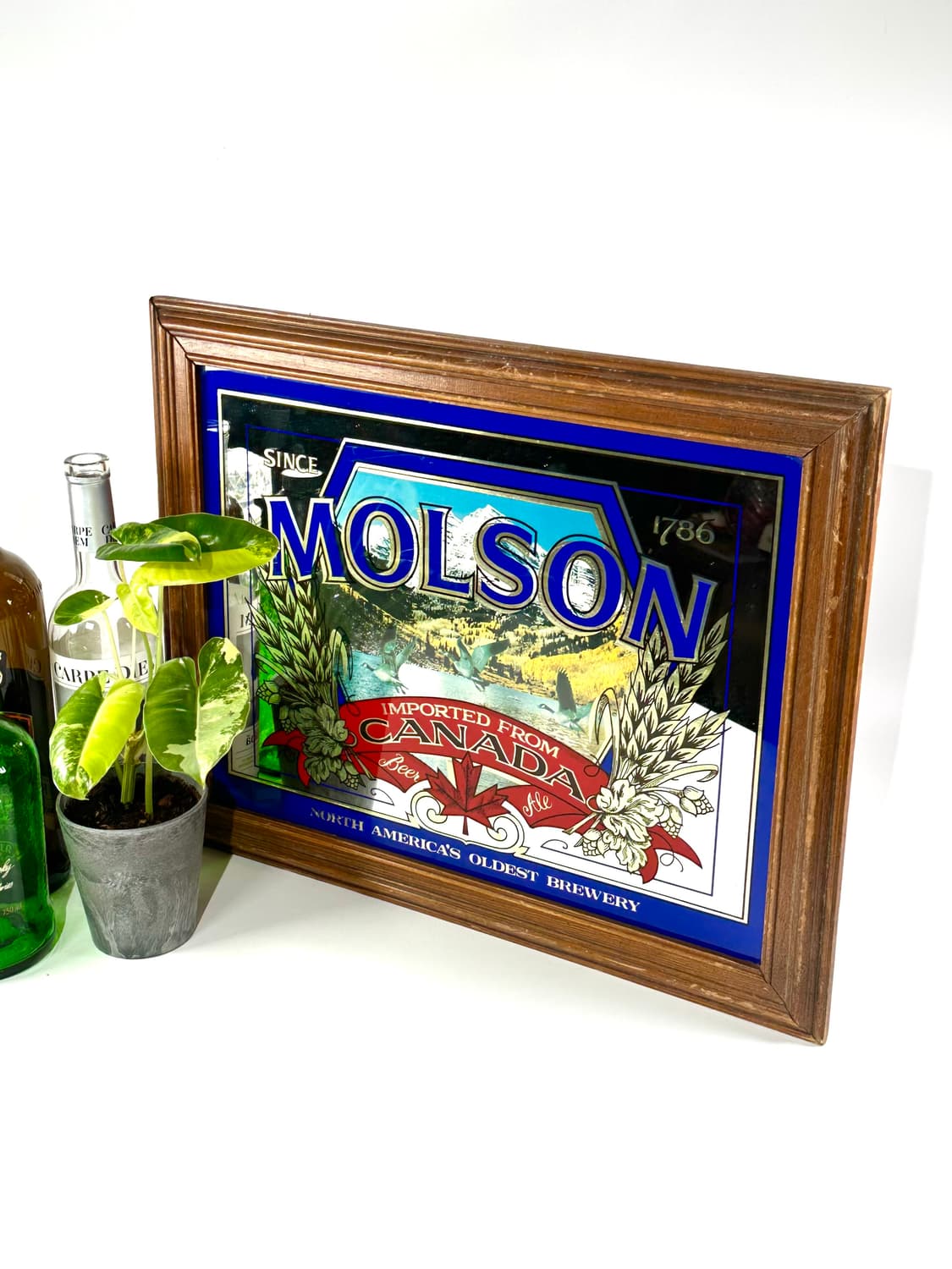 캐나다 빈티지 몰슨 맥주 팝미러 벽거울 액자 상품이미지1