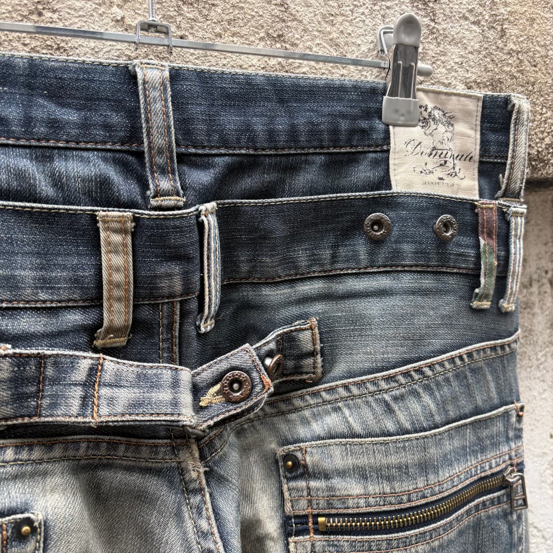 레이어드 디테일 워싱데님팬츠 상품이미지6