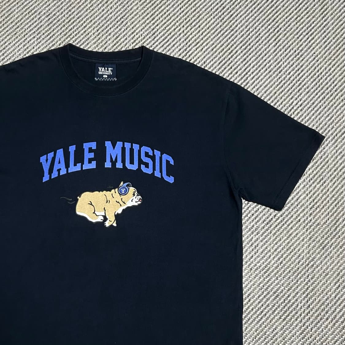 [L] Yale 예일 네이비 라운드 반팔티 상품이미지2