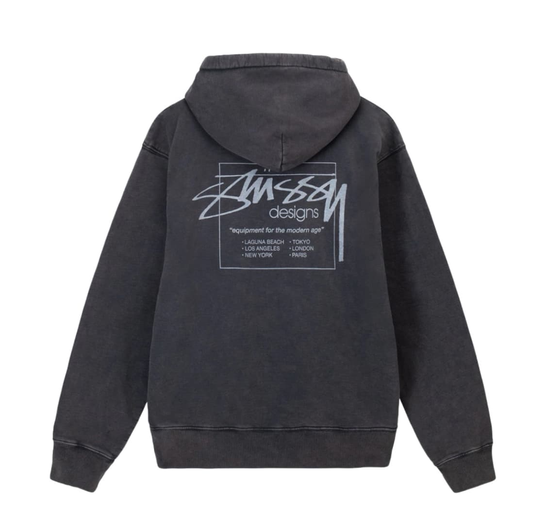 스투시 다이드 후드 블랙 상품이미지6