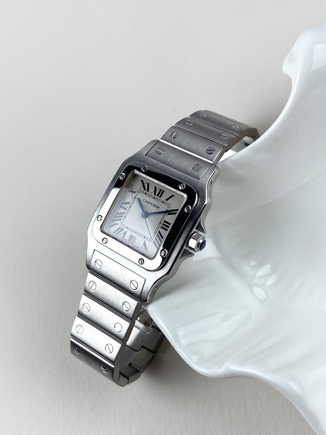 CARTIER Santos Galbee steel watch unisex 상품이미지1