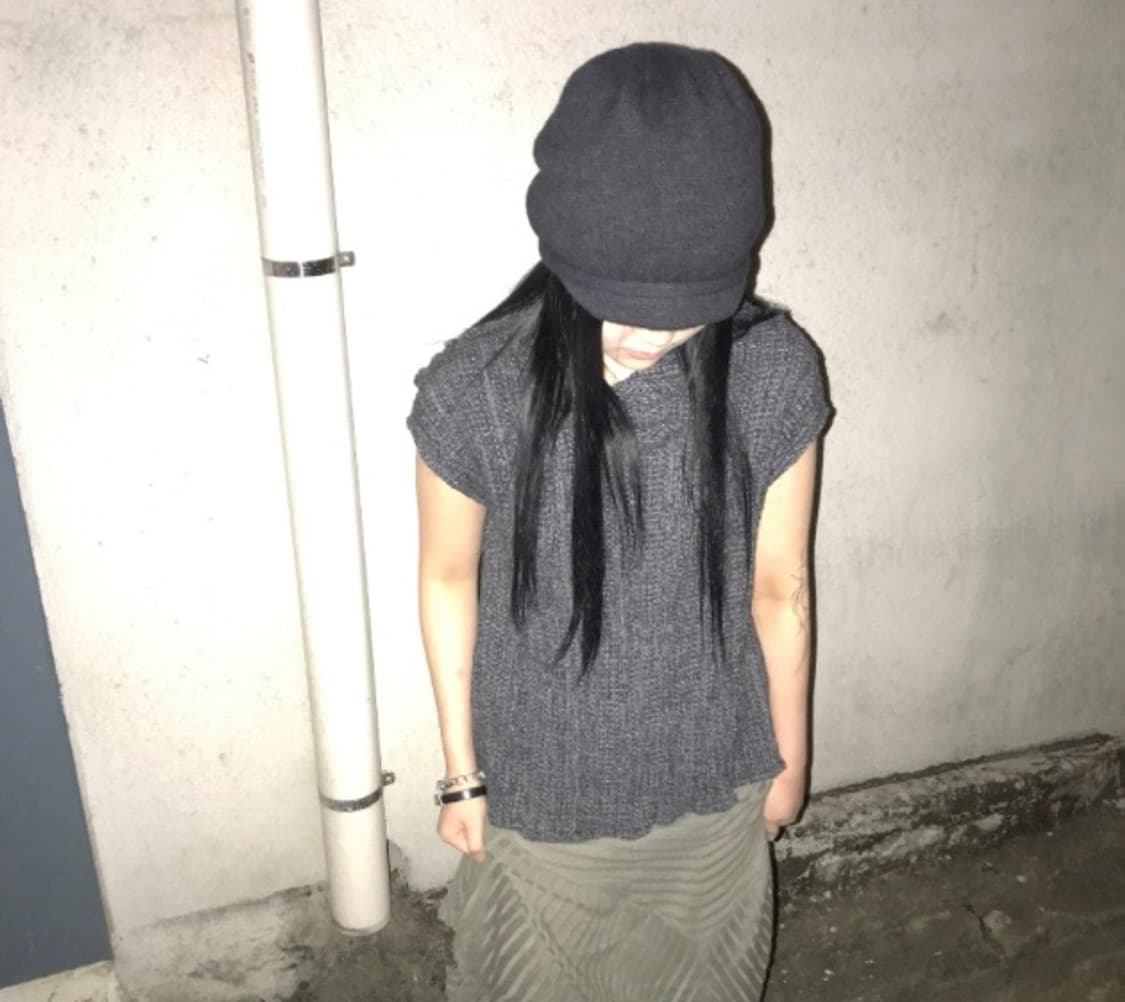 (반택포) Cap beanie 차콜 블랙 색상 상품이미지2