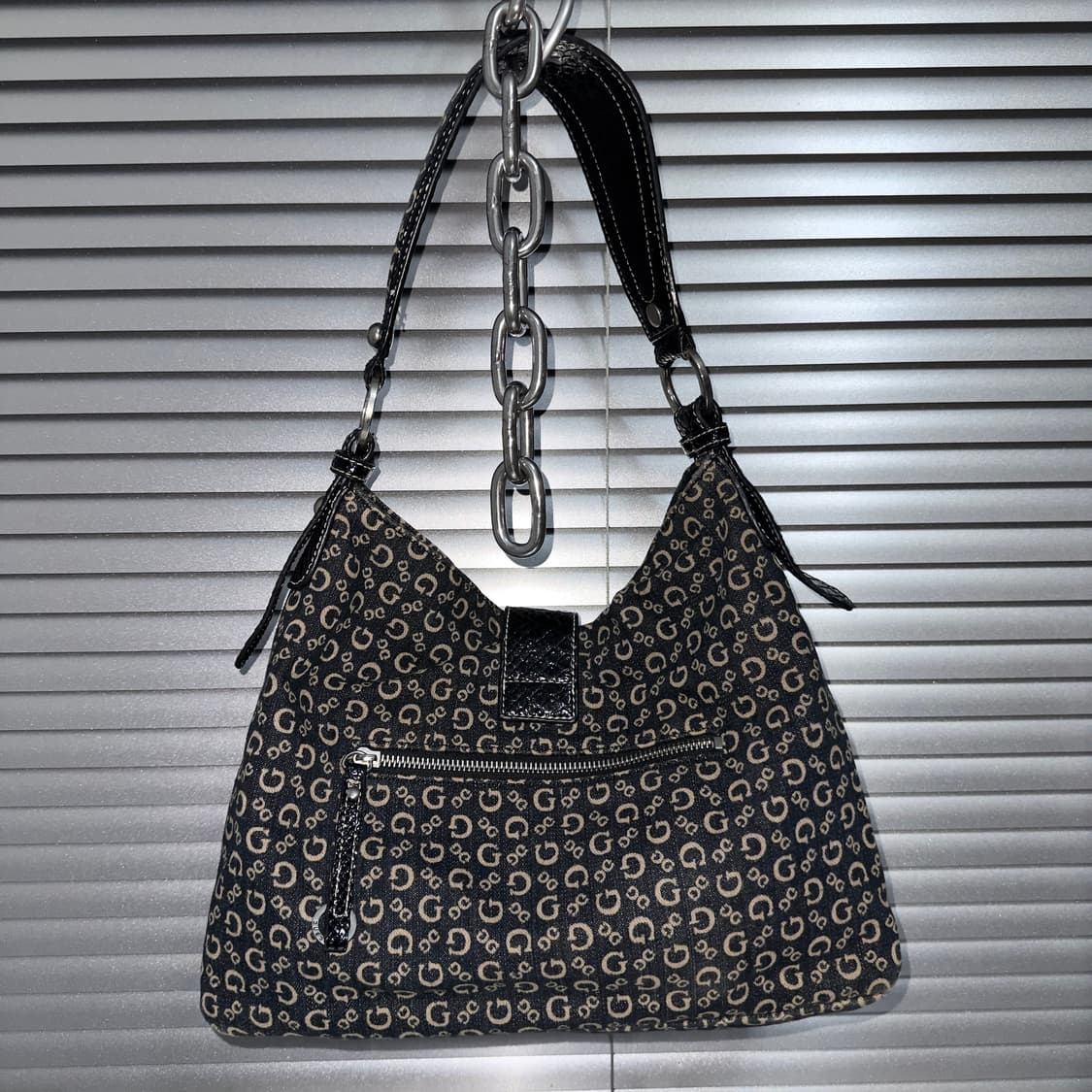 00s 게스 데님 & 블랙 버클 가방 상품이미지4