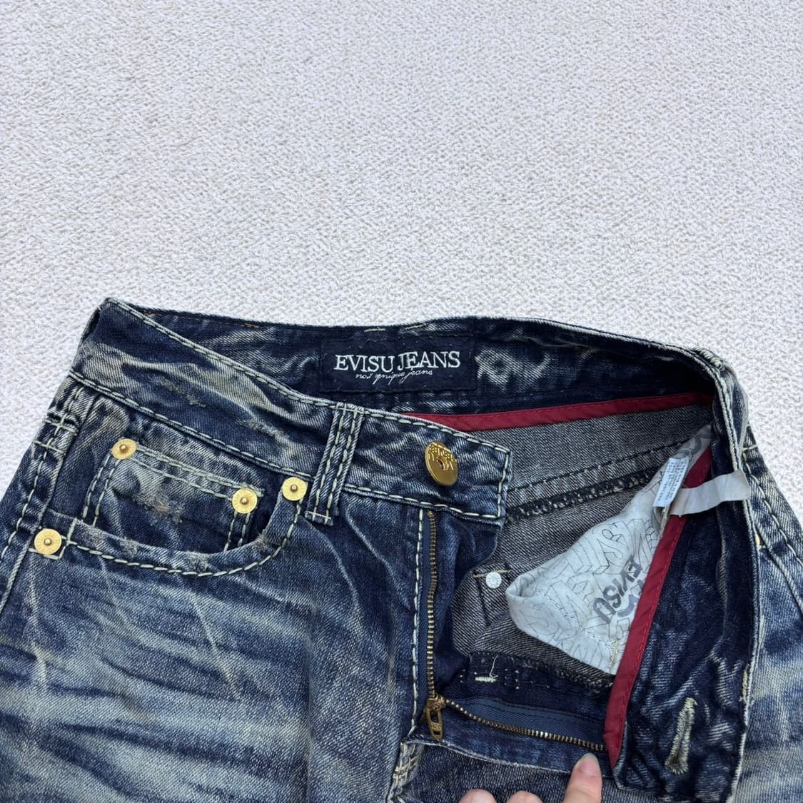 28 에비수 빈티지 워싱 데님 팬츠 0518Y 상품이미지6