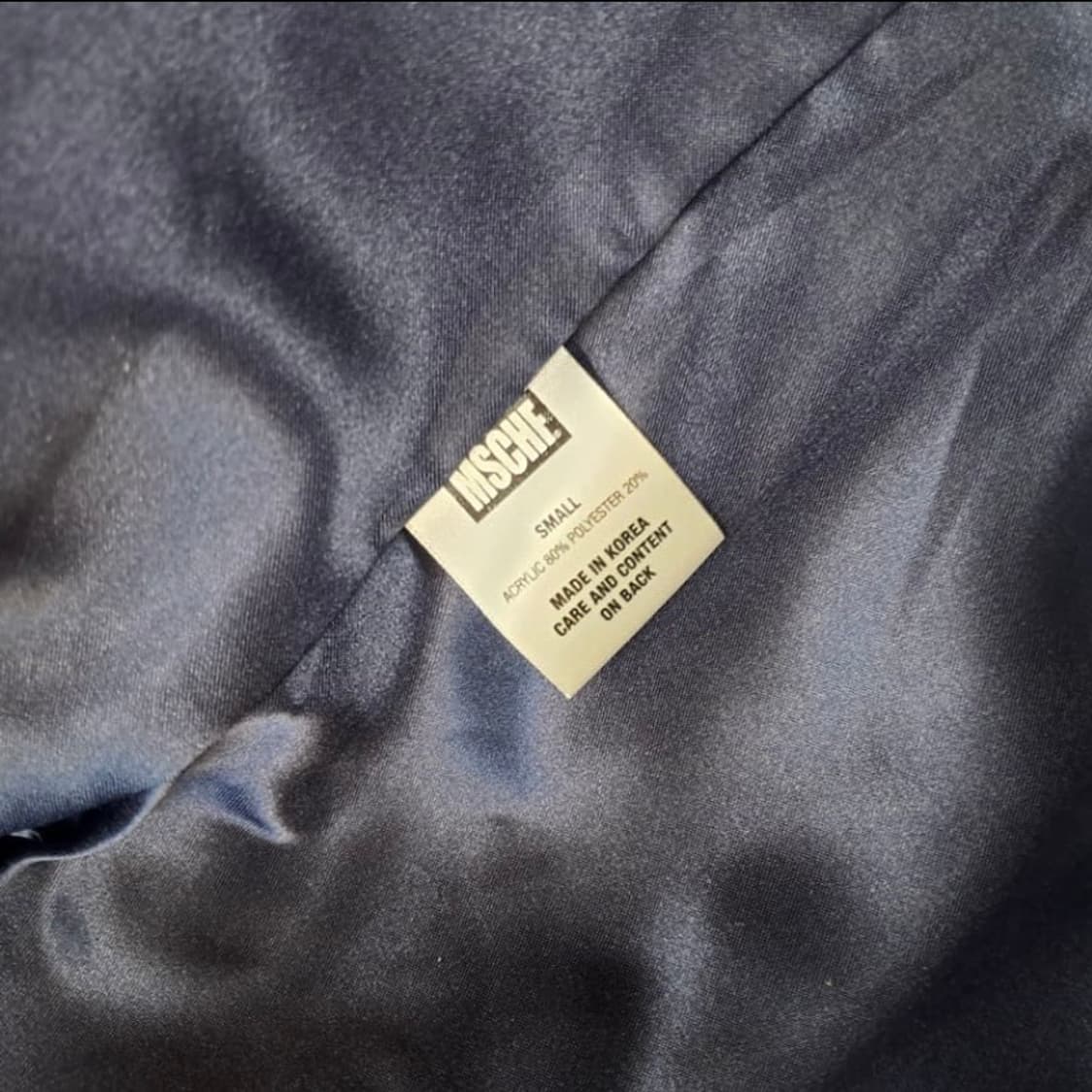 미스치프 퍼 자켓 네이비 상품이미지4