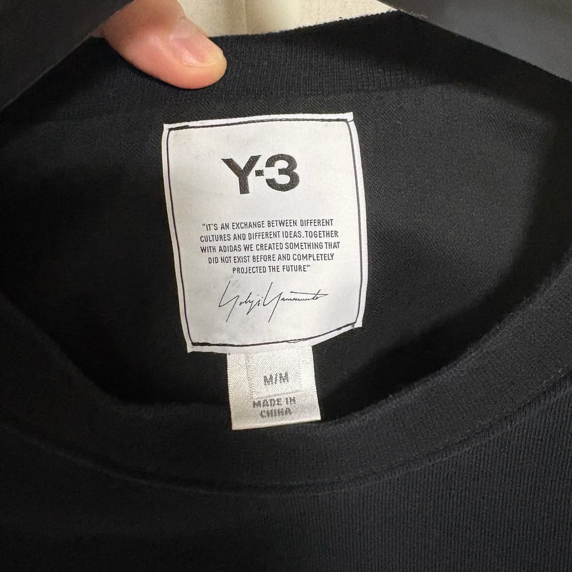 Y-3 빅로고 맨투맨 스웻셔츠 / 블랙, M 상품이미지5
