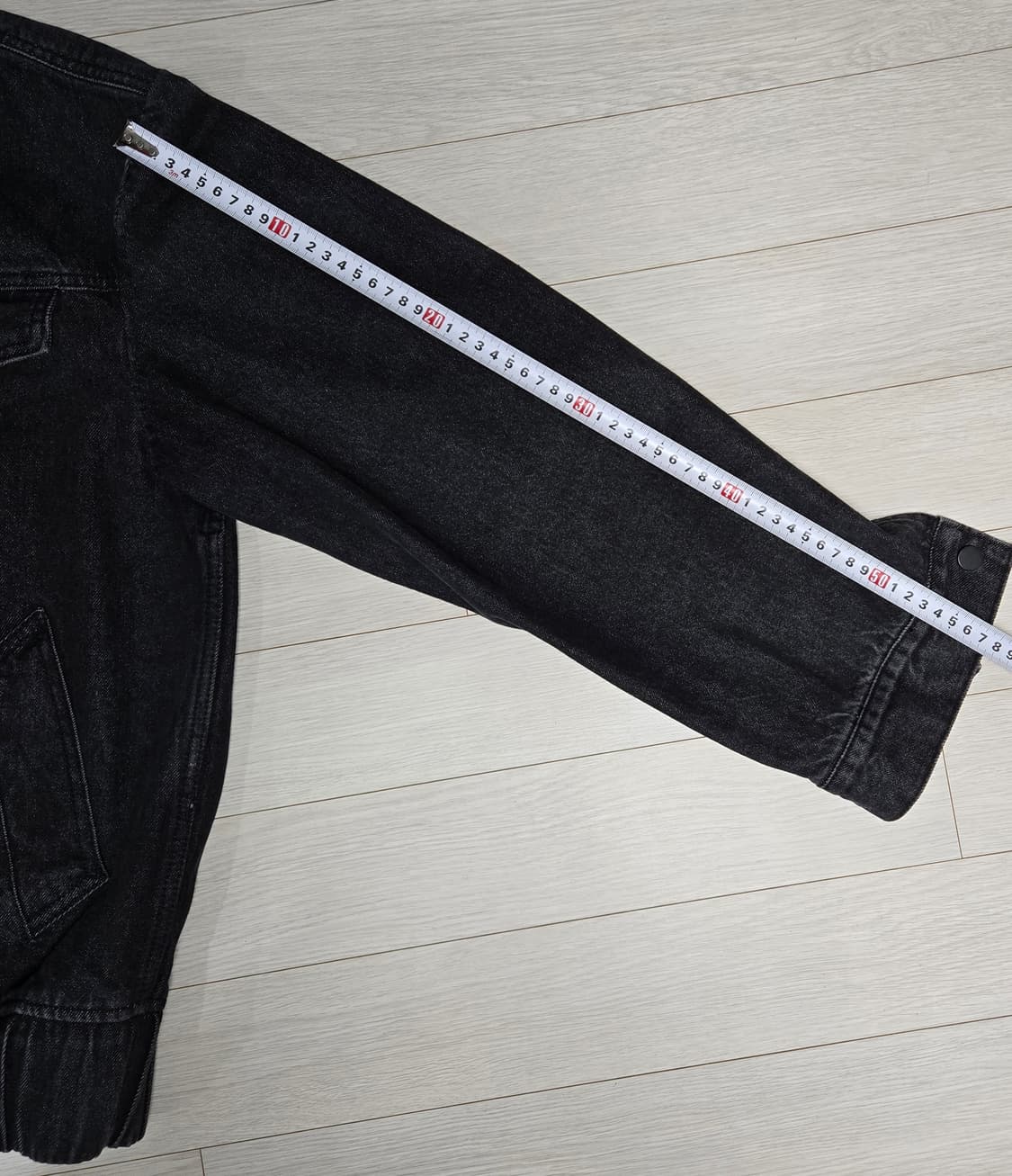 86로드(86ROAD)  워싱 데님 지퍼 자켓 블랙 상품이미지9