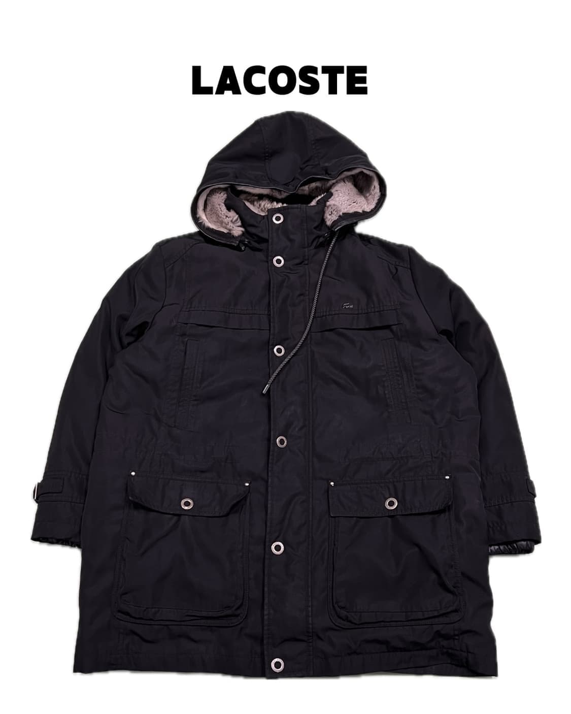 (54) 라코스테 마운틴 야상 점퍼 블랙 (내피 패딩 포함) 상품이미지1