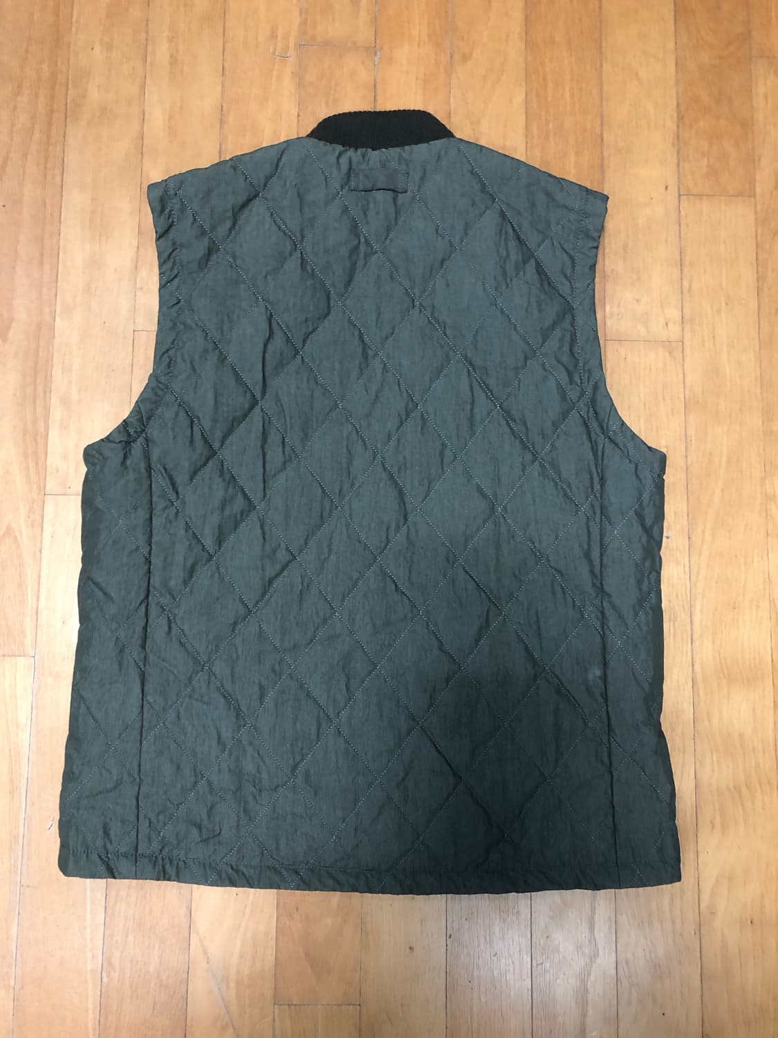 시리즈 퀄팅 시보리넥 카키 베스트 조끼 105 상품이미지2