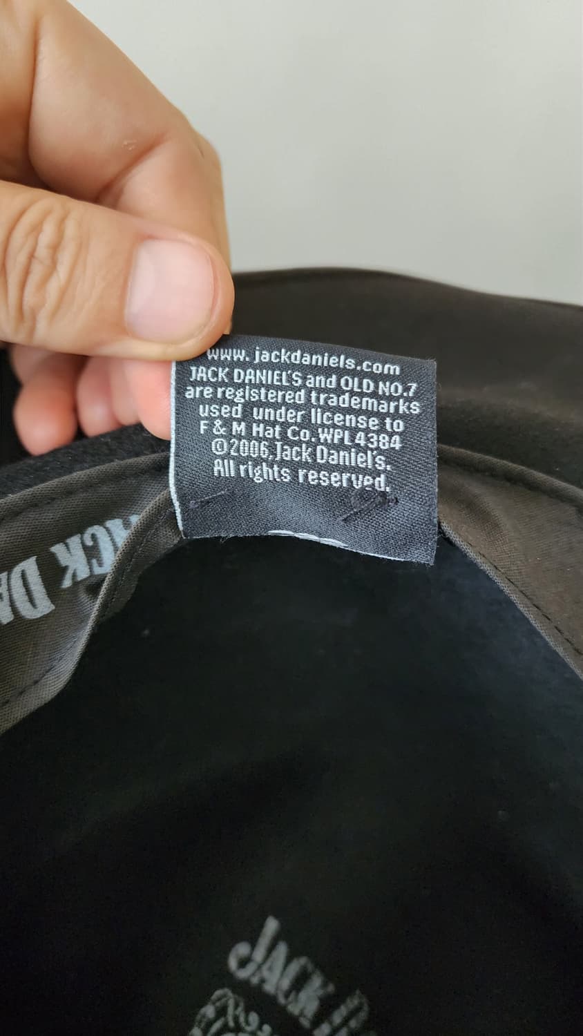 USA JACK DANIELS 블랙 울 페도라 웨스턴 카우보이 모자 상품이미지7