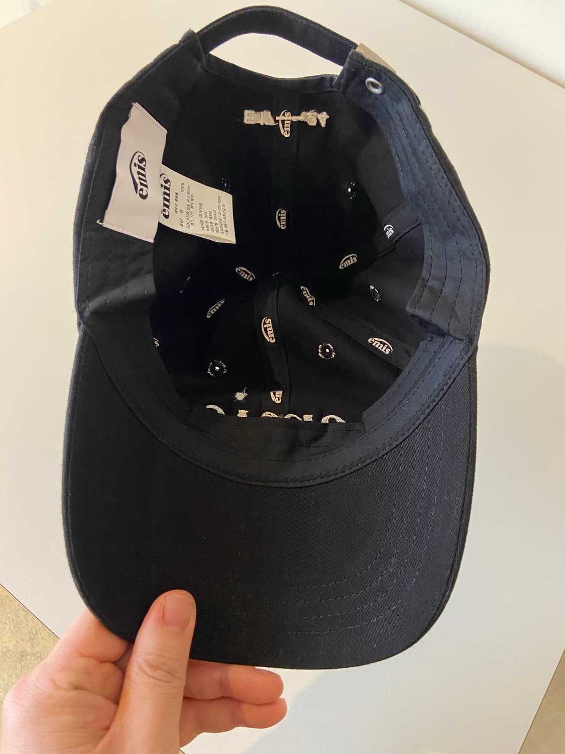 emis  아플리케 블랙 볼캡 상품이미지6