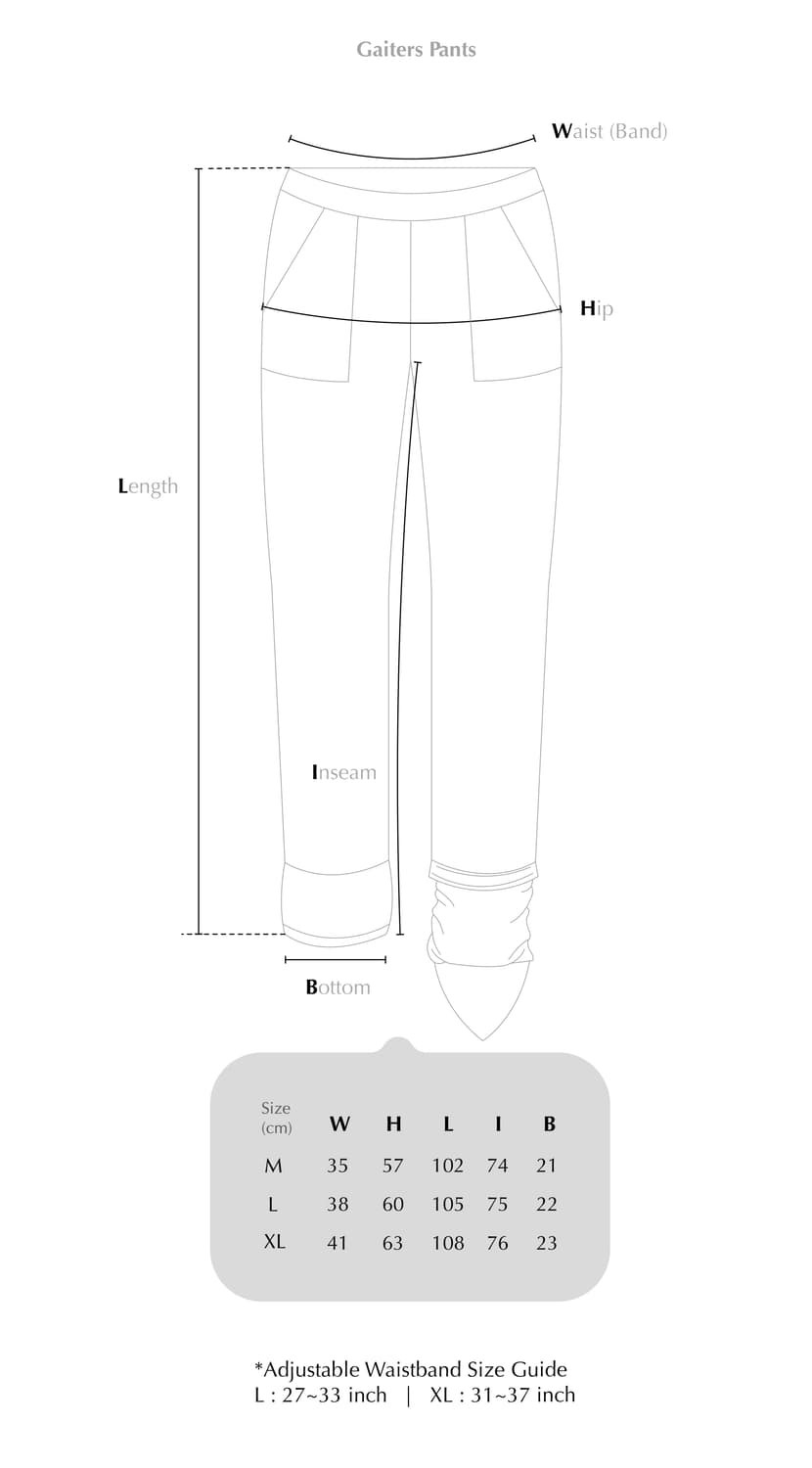 오지엔 게이터 팬츠 상품이미지2