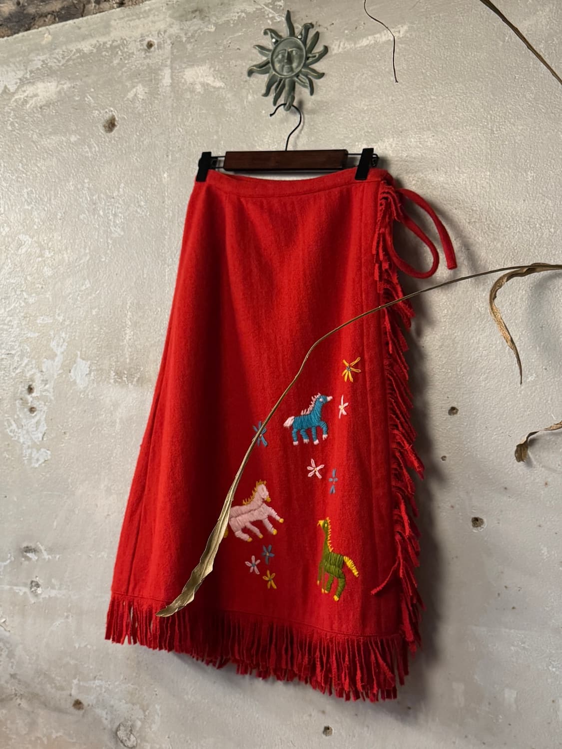 24-26inch ) eupepomboo Fringe Wrap Skirt 상품이미지1