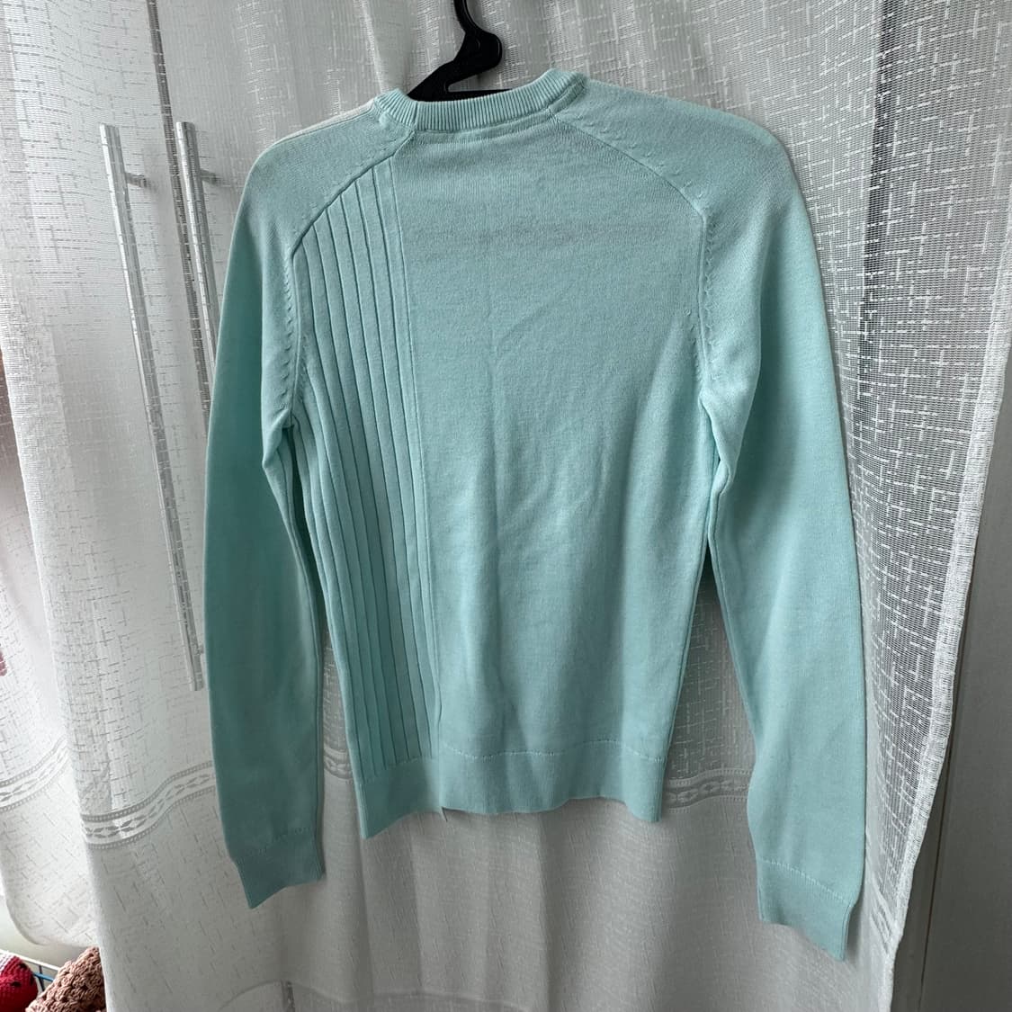 아디다스 민트 삼선 니트 티셔츠 XS 상품이미지7