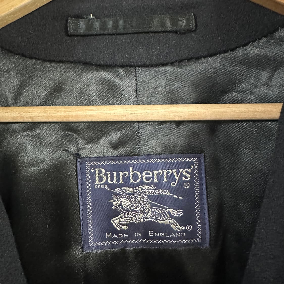 80s 빈티지 버버리 울 알파카 혼방 발마칸 코트 상품이미지2