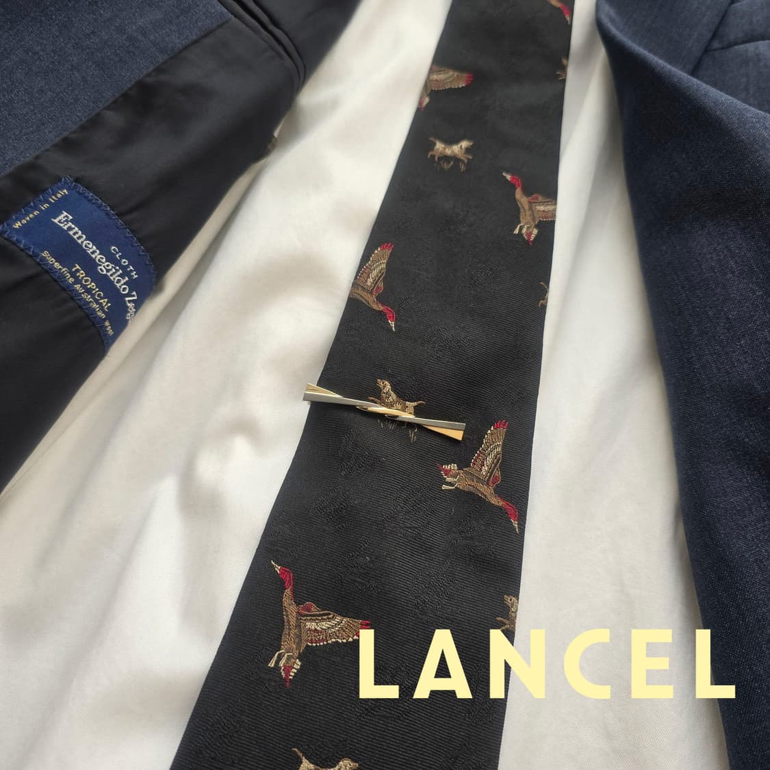 란셀 정품 명품 넥타이핀 5cm A+등급 J14
 상품이미지1