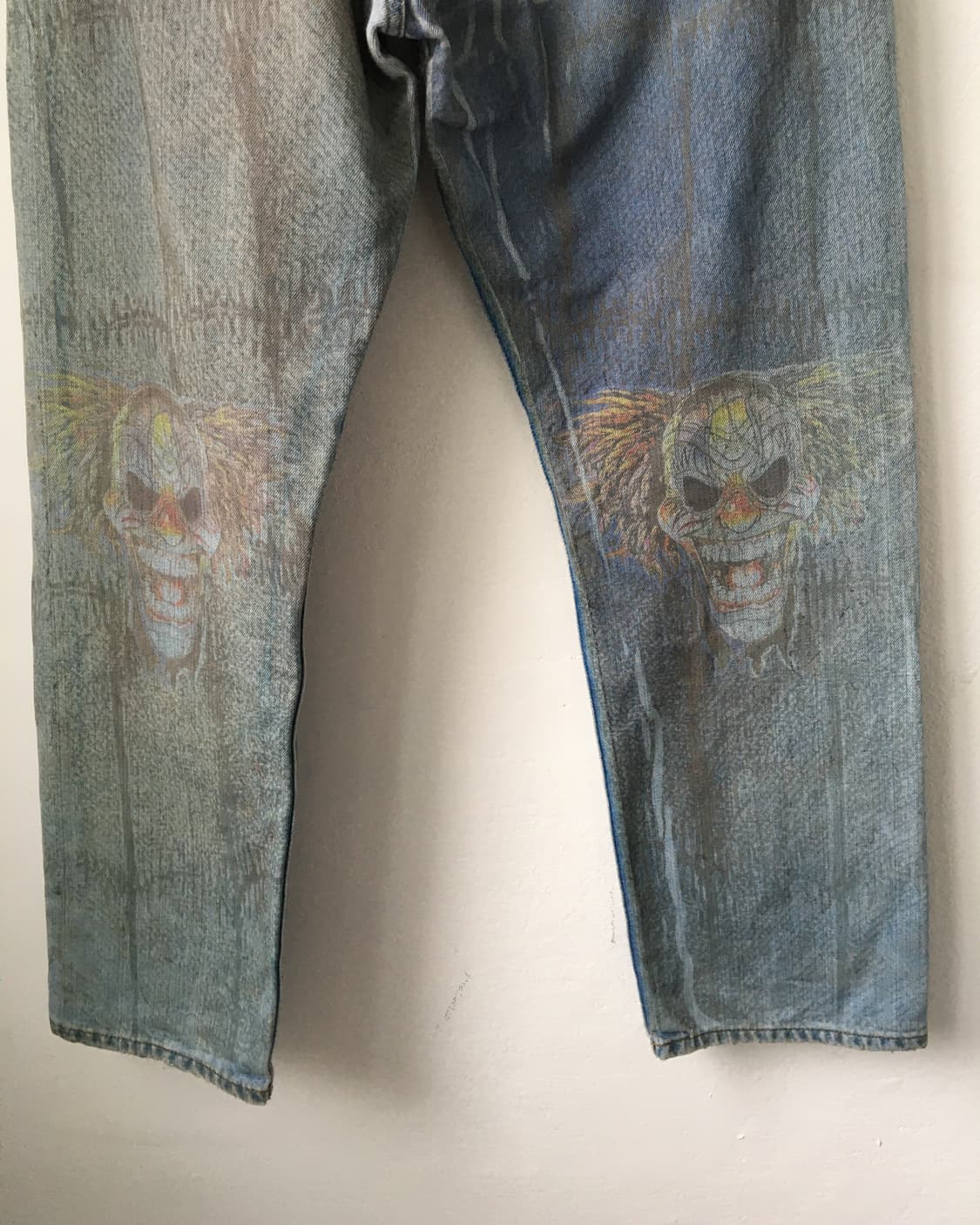 Graphic printing rework denim pants 상품이미지7