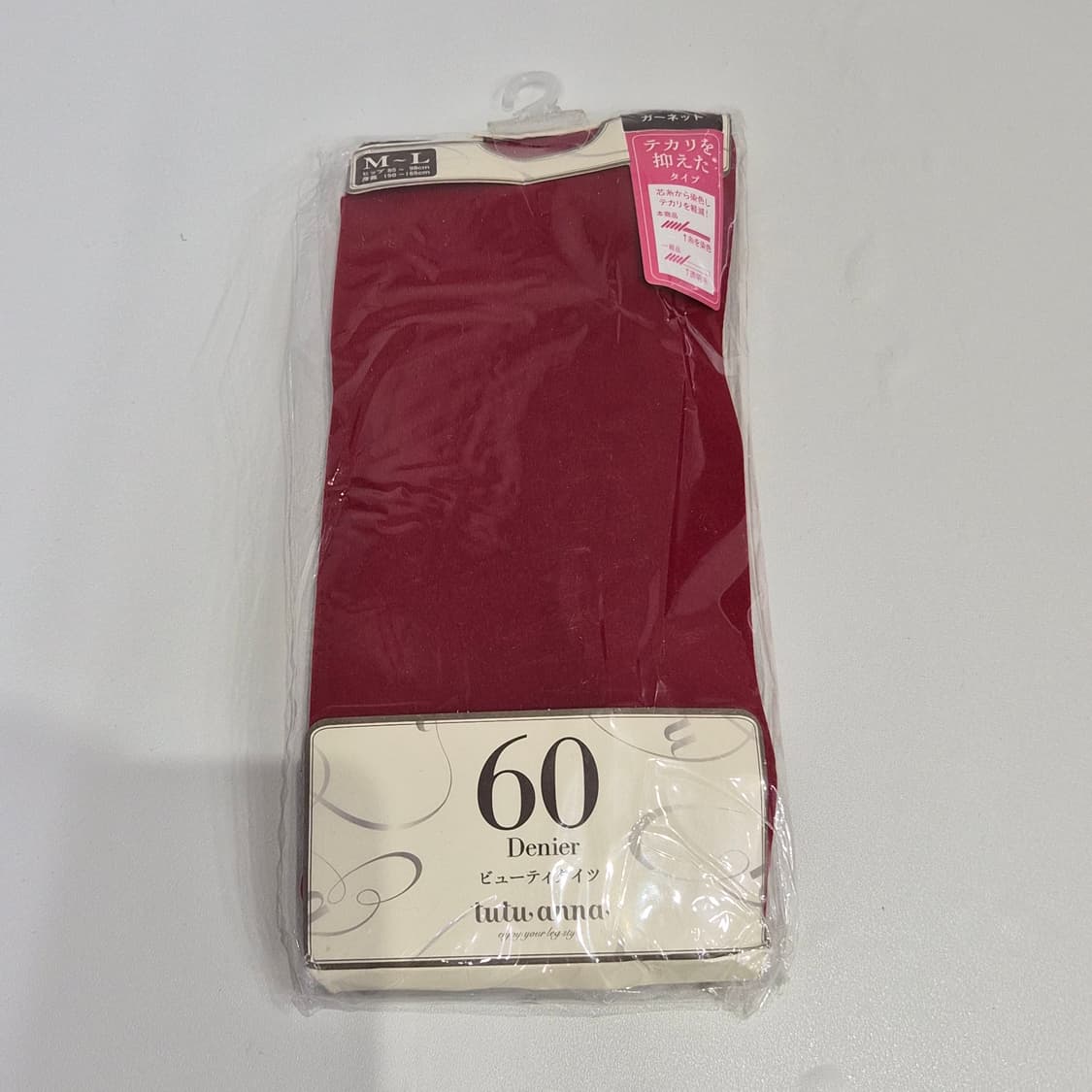 튜튜안나 60데니어 레드 팬티스타킹 상품이미지6