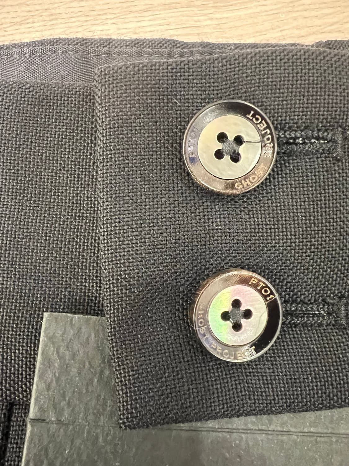 PT01 / 고스트 프로젝트 블랙 울 팬츠/46 상품이미지6