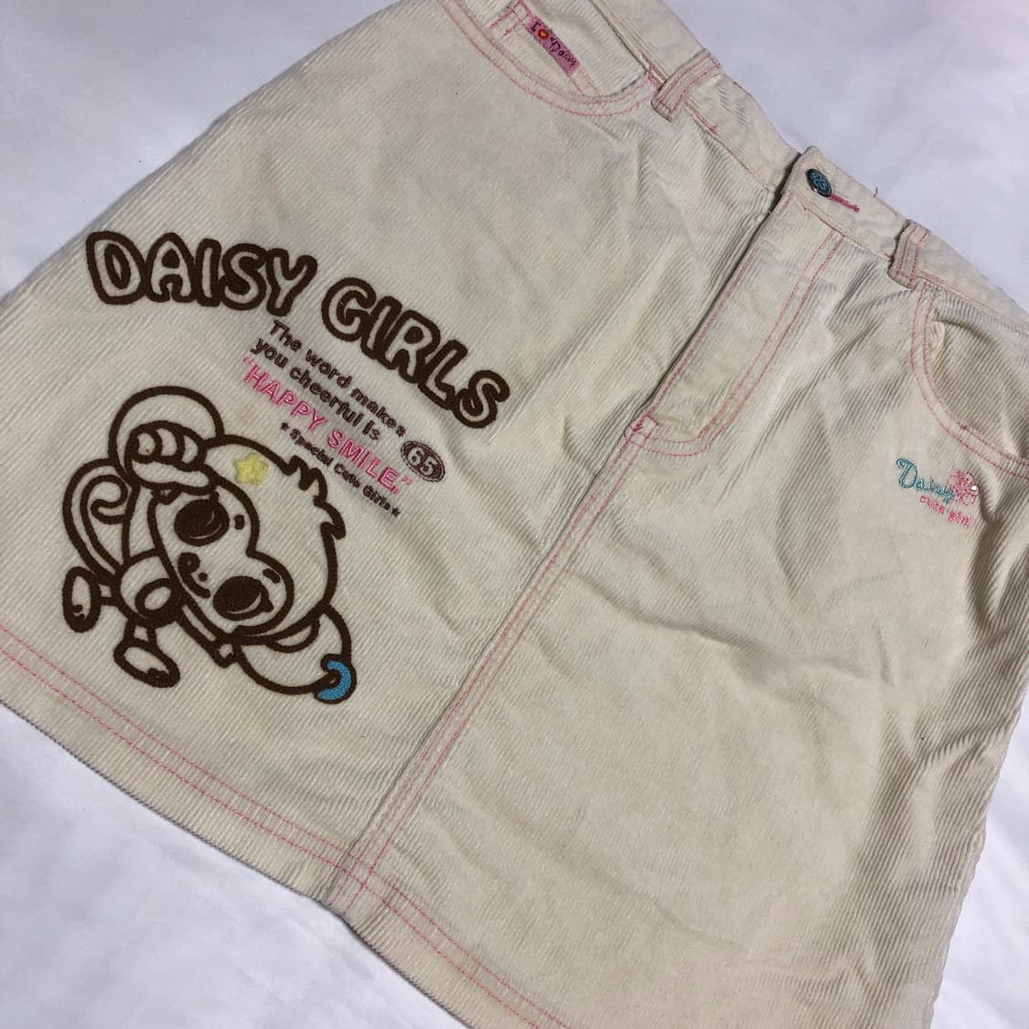 daisy lovers 코듀로이 스커트 아이보리 상품이미지2
