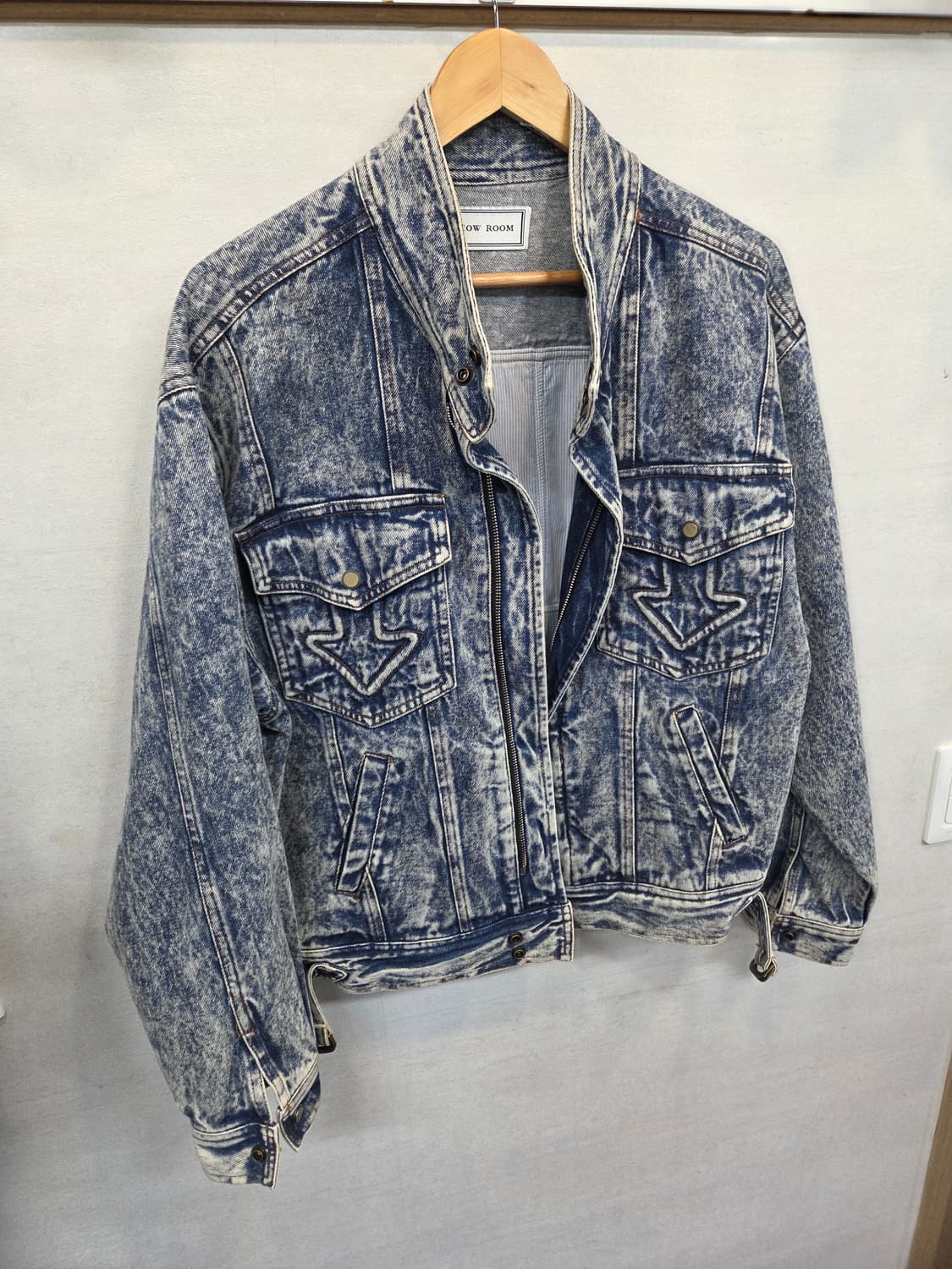 빈티지 쇼룸 돌청 빈티지워싱 데님자켓 대략 95 m 오버핏 상품이미지5