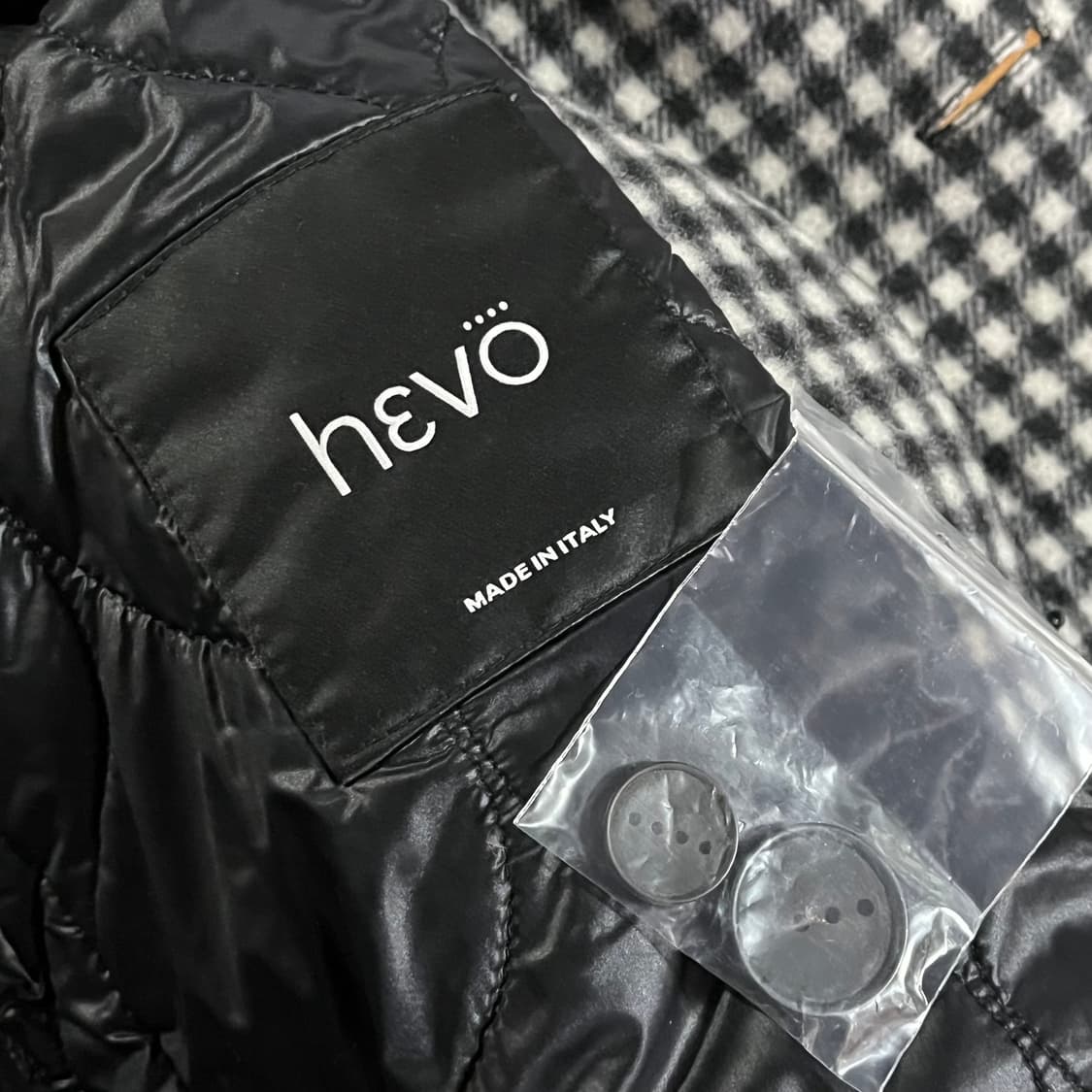 [105] 헤보 신형 깅엄 패딩코트 상품이미지9